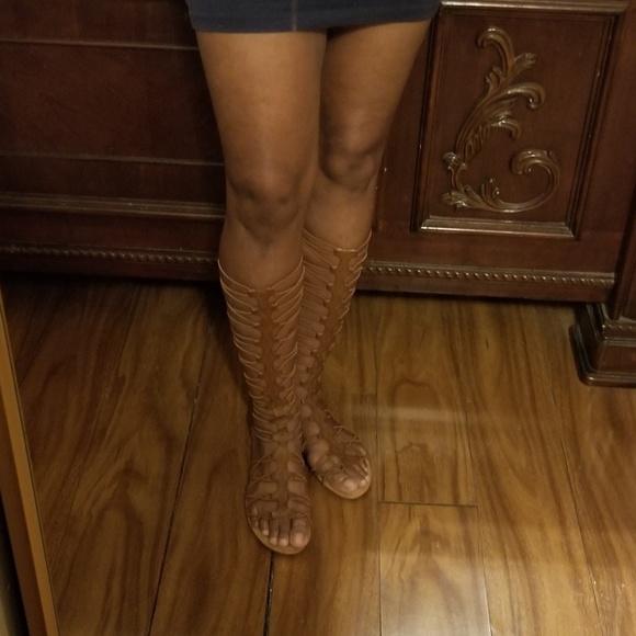 Brown Gladiator Shoes - Picture 4 of 5